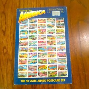 NWT 50 State Jumbo Postcard Set, Limited Edition